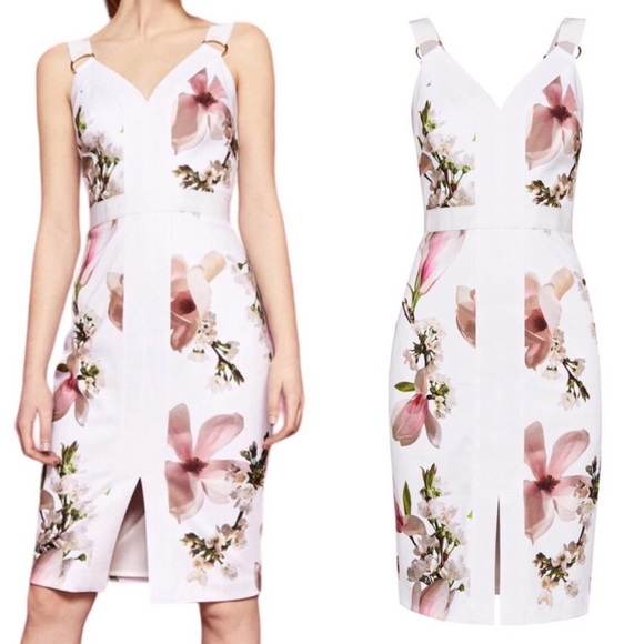 Ted Baker Dresses & Skirts - TED BAKER Irasela Harmony White Floral Print
Panel Dress White Size 3 (US 8)